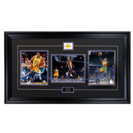 Kobe Bryant & Magic Johnson Triple